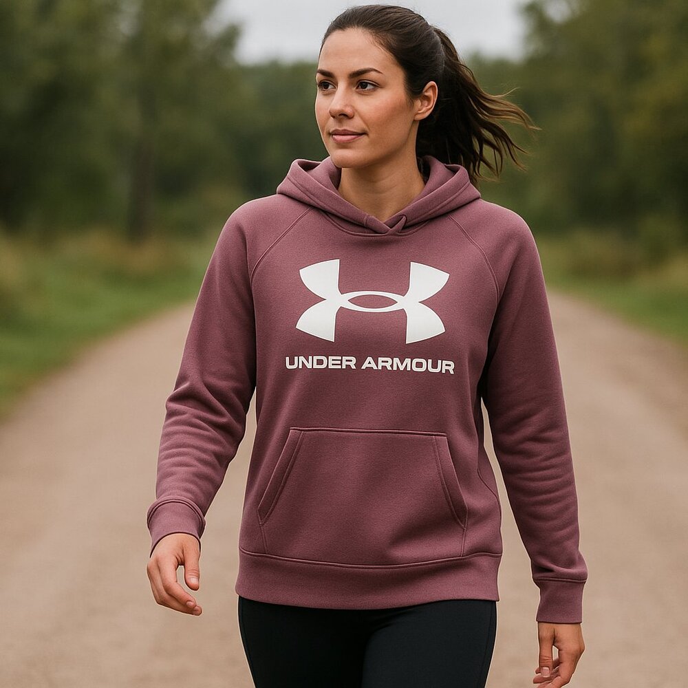 Under Armour Womens Rival Fleece Big Logo Hoodie SIZE XS